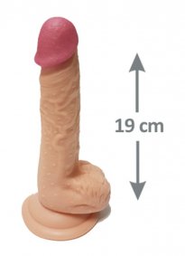 Pleasure 19 Cm Testisli Gerçekçi Dildo