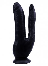 Gerçekçi 19.5 Cm Zenci Çatal Dildo