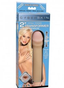 CyberSkin 2 Extra Thick Transformer Penis Extension Light