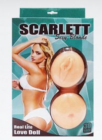 Scarlett Sexy Blonde Gerçekçi Sarışın Şişme Bebek