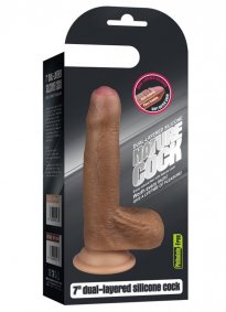 Gerçekçi Yumuşak Sünnetsiz Melez Dildo