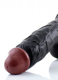 Zenci Realistik Damarlı Dildo 20.3 Cm