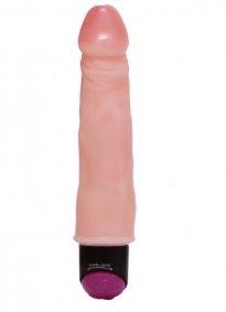 Ten Rengi Yumuşak Dokuya Sahip Titreşimli Vibrator 23 Cm