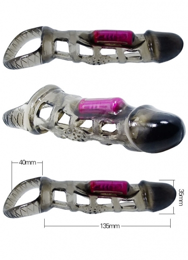 Titreşimli Slikon Penis Kılıfı