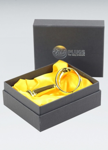 Gold anal plug 10.16 Cm