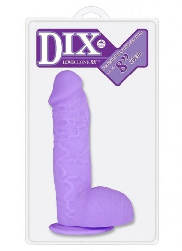 Dix Love Clone Mor Gerçekçi Et Dokusu Dildo