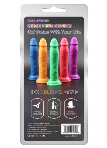 Neon Colours Yumuşak Sıvı Silikon Dildo