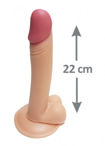 Pleasure 22 cm Testisli Gerçekçi Dildo