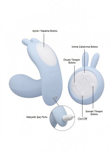 Giyilebilir Uzaktan Kumandalı Isıtmalı G-Spot Orgazm Vibratörü