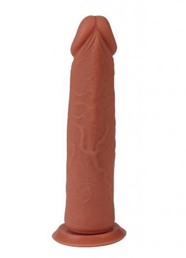 Çift Katmanlı Silikon Realistik 17 Cm Penis Dildo