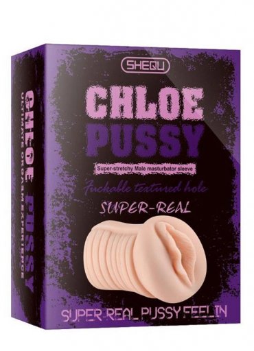 Chloe Full Realistik Titreşimli Suni Vajina Mastürbatör