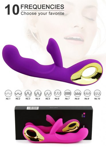 G-Spot Rabbitli Klitoris Usb Şarjlı Orgazm Vibratörü