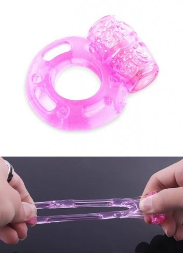 Cockring mit Vibration pink