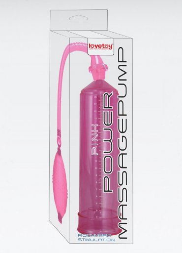 Power Massage Pump Pembe Vakumlu Penis Pompası