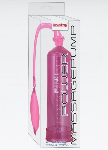 Power Massage Pump Pembe Vakumlu Penis Pompası