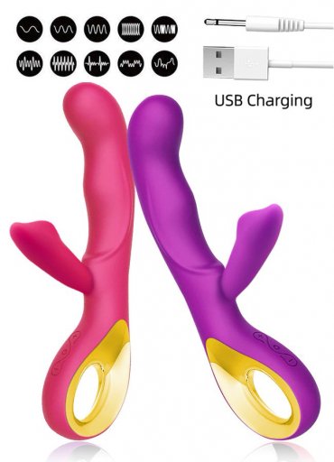 G-Spot Rabbitli Klitoris Usb Şarjlı Orgazm Vibratörü