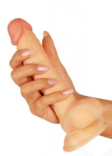 Çift Dokulu 18 Cm Realistik Penis