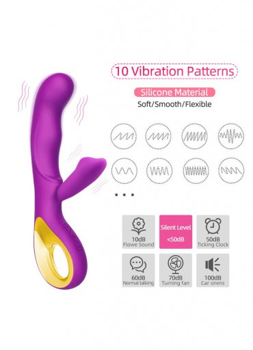 G-Spot Rabbitli Klitoris Usb Şarjlı Orgazm Vibratörü