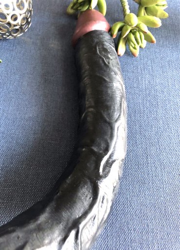 Hoodlum Çift Taraflı 43 Cm Zenci Dildo