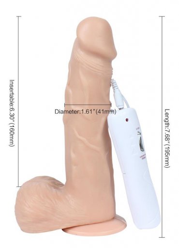 Oynar Başlı Titreşimli 18 Cm Vibratör