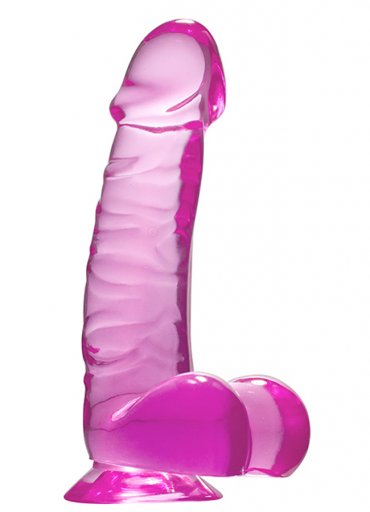 Pembe Şeffaf Jel Dildo