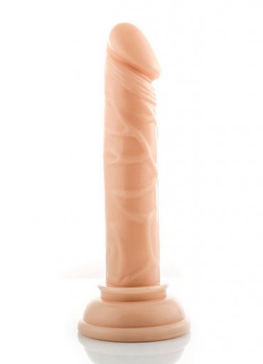 13 Cm Damarlı Vantuzlu Dildo