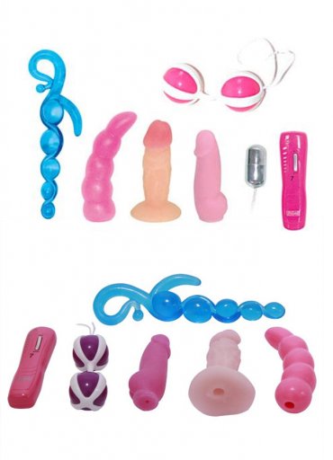 Anal ve Vajinal Titreşimli Vibrator Seti