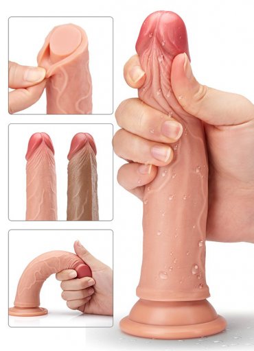 Et Dokusunda Ten Rengi Extra Yumuşak 18 Cm Penis