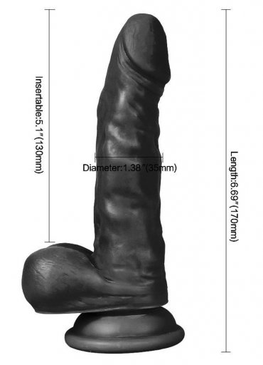 Zenci Penis Et Dokusu Süper Realistik 17 CM