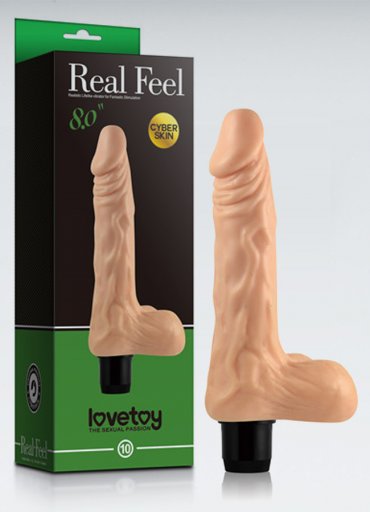 Real Feel Cyberskin 20 Cm Titreşimli Vibratör Penis