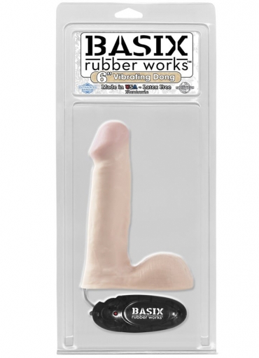 Basix Vibrating Dong Dildo