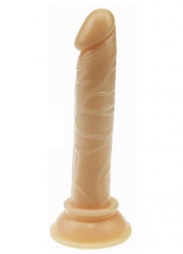 13 Cm Damarlı Vantuzlu Dildo