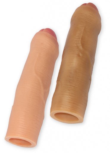 Gerçekçi Doku 2.5 Cm Dolgu Penis Kılıfı