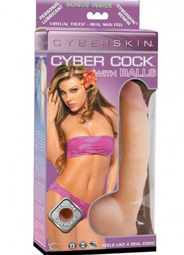 CyberSkin Cyber Cock with Balls Light