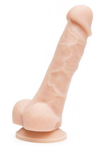 Damarlı Testisli Vantuzlu Anal Dildo