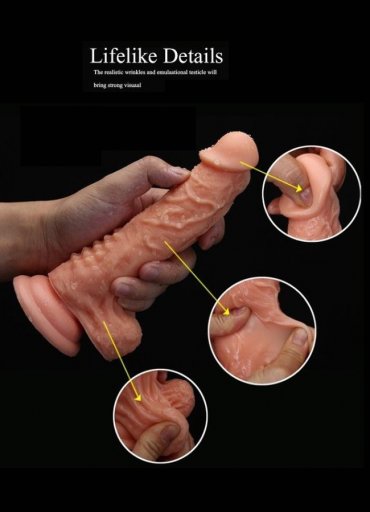 Belden Bağlamalı Kıkırdaklı 17.5 Cm Protez Penis