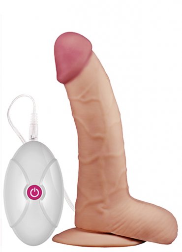 10 Farklı Titreşimli 22.5 cm Realistik Dildo Vibratör