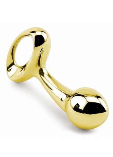 Gold anal plug 10.16 Cm
