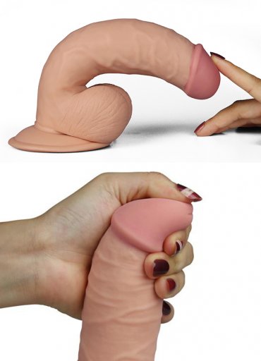 10 Farklı Titreşimli 22.5 cm Realistik Dildo Vibratör