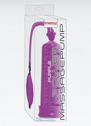 Power Massage Pump Mor Vakumlu Penis Pompası