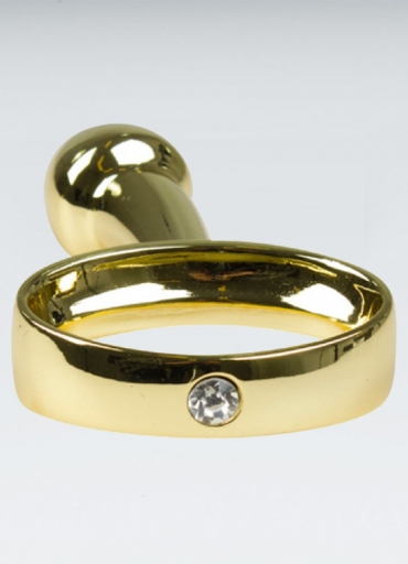 Gold anal plug 10.16 Cm