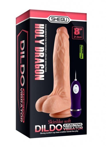 Ultra Soft Dokuda 21 Cm Titreşimli Realistik Penis Dildo