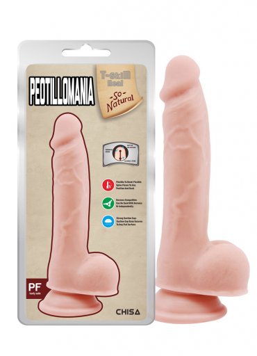 Ten Doku Ekstra Yumuşak Realistik Vantuzlu Dildo