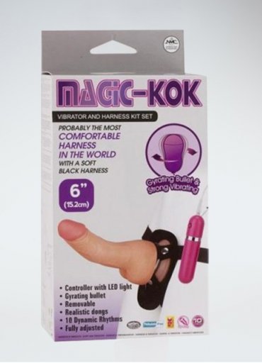 Magic Kok 15.2 Cm Belden Bağlamalı Titreşimli Penis