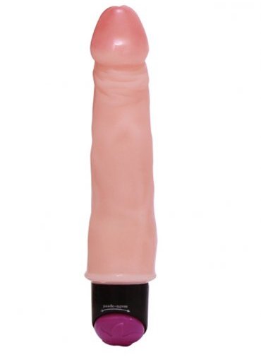 Ten Rengi Yumuşak Dokuya Sahip Titreşimli Vibrator 23 Cm