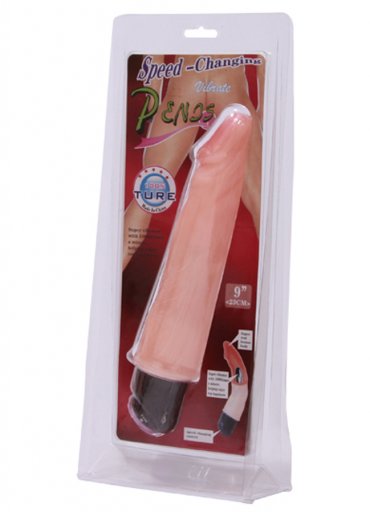 Ten Rengi Yumuşak Dokuya Sahip Titreşimli Vibrator 23 Cm