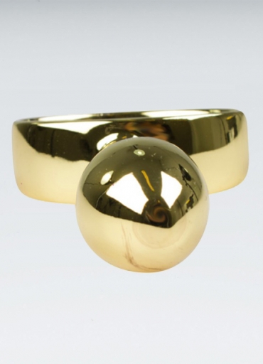 Gold anal plug 10.16 Cm