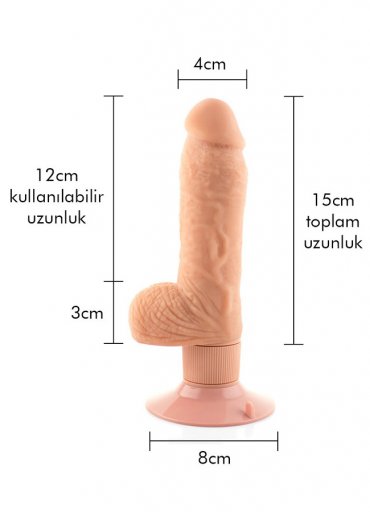 Fuktion Cups Vantuzlu Love Clone 15 Cm Vibratör