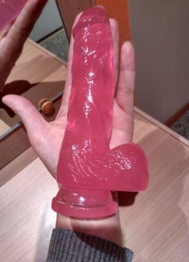 Jel Dokulu Penis Dildo 17 Cm