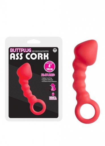 Ass Cork 10 Cm Kırmızı Anal Tıkaç